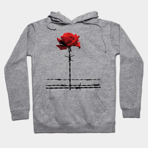 Barbed Rose Hoodie by MendelSign